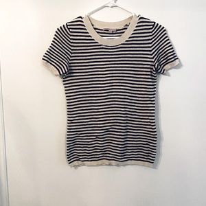 Striped knit t-shirt